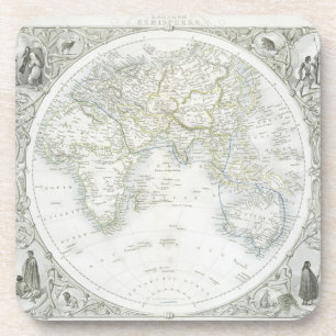 Dessous-de-verre Hémisphère oriental, d'une série d'unité centrale