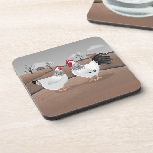 Dessous-de-verre Hen & Rooster (Côté gauche)