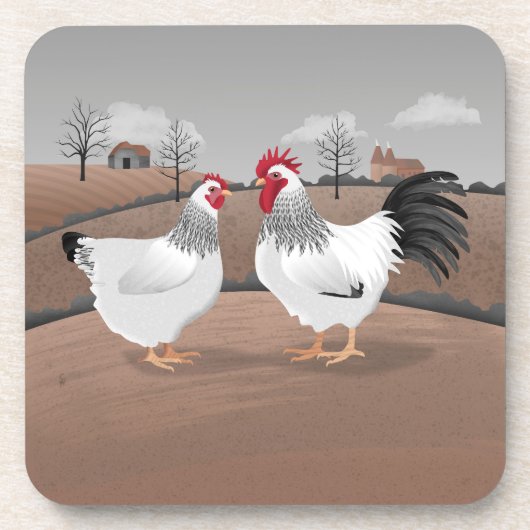 Dessous-de-verre Hen & Rooster (Devant)
