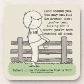 Dessous-de-verre Herbe plus verte (Devant)