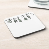 Dessous-de-verre Herbes du jardin (Côté gauche)