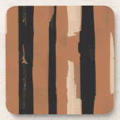 Dessous-de-verre Heritage Stripe (terracota + black)   (Devant)