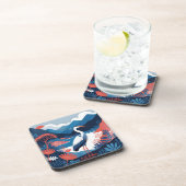 dessous de verre héron de la vallée bleue (Côté Droit)
