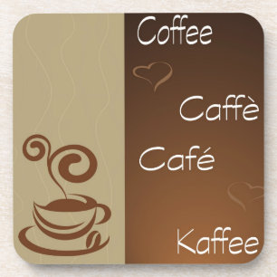 Dessous-de-verre heure de café