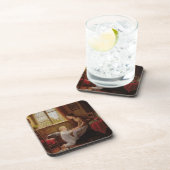 Dessous-de-verre Heure du coucher, 1890 (huile sur le panneau) (Côté Droit)