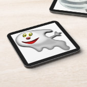DESSOUS-DE-VERRE "HEUREUX HALLOWEEN" GHOST (Côté gauche)