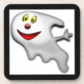 DESSOUS-DE-VERRE "HEUREUX HALLOWEEN" GHOST (Devant)