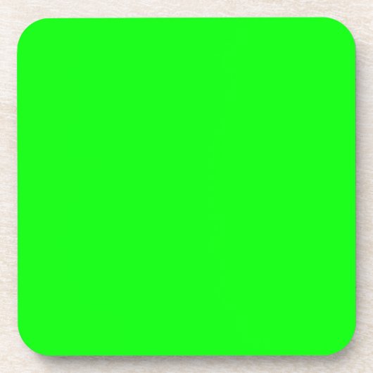 Dessous-de-verre Hex vert néon 00FF00 (Devant)