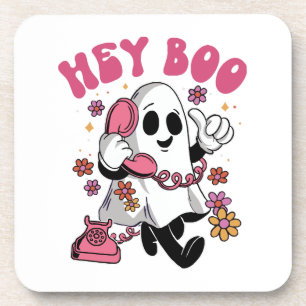 Dessous-de-verre Hey Boo - Fantôme Groovy Halloween