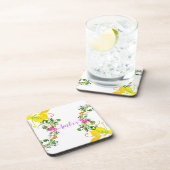 Dessous-de-verre Hibiscus fleur tropical été floral (Côté Droit)