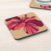 Dessous-de-verre Hibiscus hawaïens en cours de route Dessous de ver (Côté gauche)