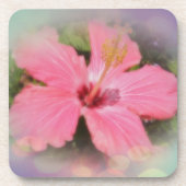 Dessous-de-verre Hibiscus rose (Devant)