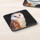 Dessous-de-verre Hibou de grange 2 (Côté gauche)