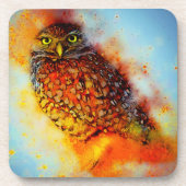 Dessous-de-verre Hibou éclaboussé (Devant)