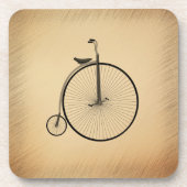 Dessous-de-verre High-Wheel Antique Bicycle Rustic (Devant)