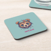 Dessous-de-verre Hippie Bear I (Côté gauche)