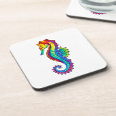 Dessous-de-verre Hippocampe polygonal arc-en-ciel (Côté gauche)