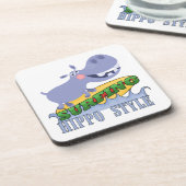 Dessous-de-verre Hippopotame de surfer (Côté gauche)