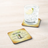 Dessous-de-verre Hiroshima Bartender Drink Recette (Côté Droit)