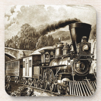 Dessous-de-verre Historique des locomotives des moteurs à vapeur