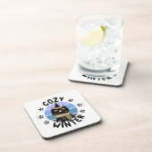 Dessous-de-verre Hiver agréable, chouette (Côté Droit)