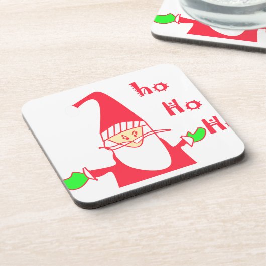 Dessous-de-verre Ho Ho Ho Merry Christmas From Santa.png (Côté gauche)