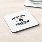 Dessous-de-verre Hockey drôle (Côté gauche)