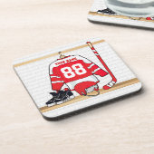 Dessous-de-verre Hockey sur glace du Jersey (Côté gauche)