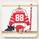 Dessous-de-verre Hockey sur glace du Jersey (Devant)