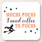 Dessous-de-verre Hocus Pocus Moderne Orange et Noir Halloween (Devant)