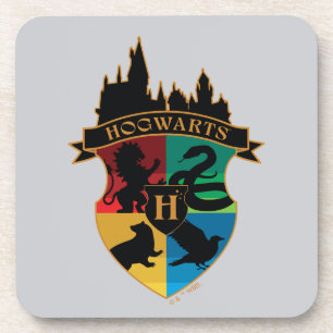 Dessous-de-verre HoGWARTS™ Castle Crest House Insigne de fierté