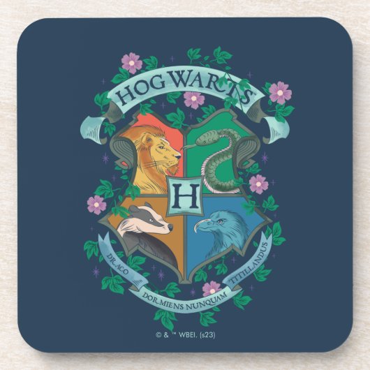 Dessous-de-verre HOGWARTS™ Floral Crest (Devant)