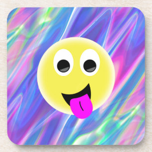 Dessous-de-verre hologramme émoji