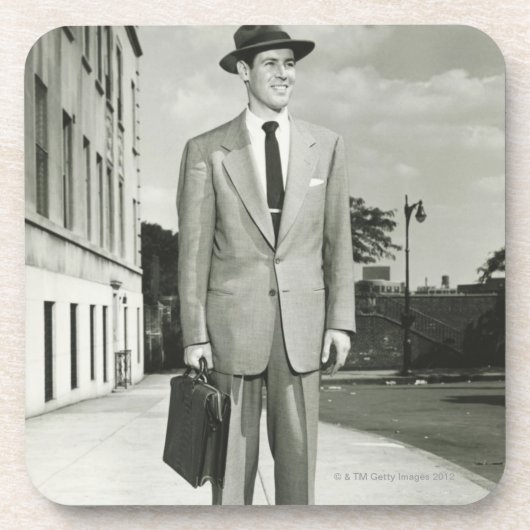 Dessous-de-verre Homme dans le costume (Devant)