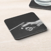 Dessous-de-verre Homme tenant l'arme à feu (Côté gauche)