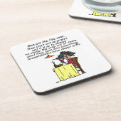 Dessous-de-verre Hommes et FIne Humour de vin (Côté gauche)