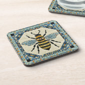 Dessous-de-verre Honeybee Blue Boarder Quilt (Côté gauche)