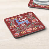 Dessous-de-verre Hongrois Art folklorique Beverage Coaster (Côté gauche)