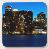 Dessous-de-verre Horizon de Boston avec la lune (Devant)