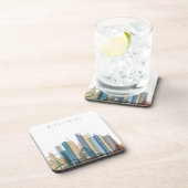 Dessous-de-verre Horizon de ville de Melbourne, Australie | (Côté Droit)