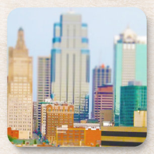 Dessous-de-verre Horizon du centre de Kansas City de High Rise de