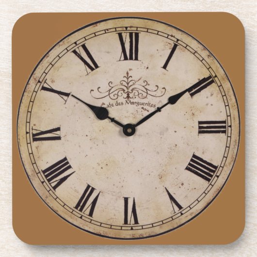 Dessous-de-verre Horloge vintage (Devant)