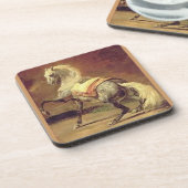 Dessous-de-verre HORSE GRIS, Jaune d'or (Côté gauche)