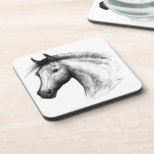 Dessous-de-verre Horse : White (Côté gauche)