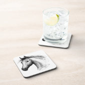 Dessous-de-verre Horse : White (Côté Droit)