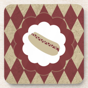 Dessous-de-verre hot dog diamonds