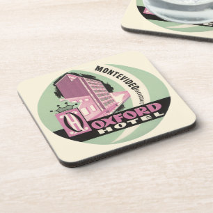 Dessous-de-verre Hôtel Oxford, Montevideo, Uruguay, Voyage Vintage