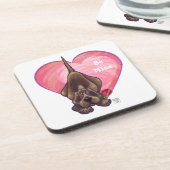 Dessous-de-verre Hound Dog Valentine's Day (Côté gauche)