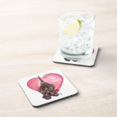 Dessous-de-verre Hound Dog Valentine's Day (Côté Droit)