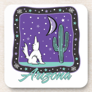 Dessous-de-verre Howling Coyote Arizona